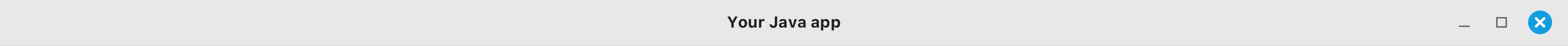 Linux app title
